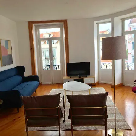 Baixa Beautiful And Luminous 3 Bdr Flat Apartment Lisbon
